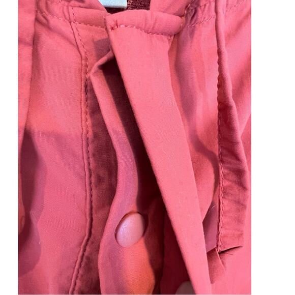 Coolibar Packable Sun protection Hooded Nylon Jacket Pull-on Anorak Peachy Pink - Picture 10 of 12
